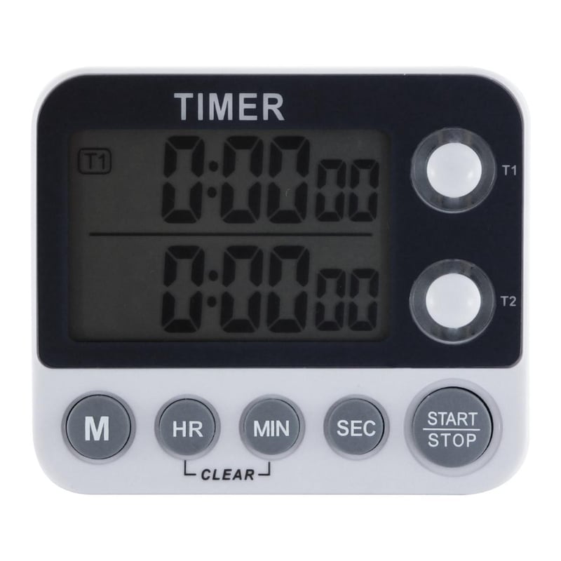 Temporizador De Cocina Doble Imantado - Timer Blanco | Sodimac - Falabella