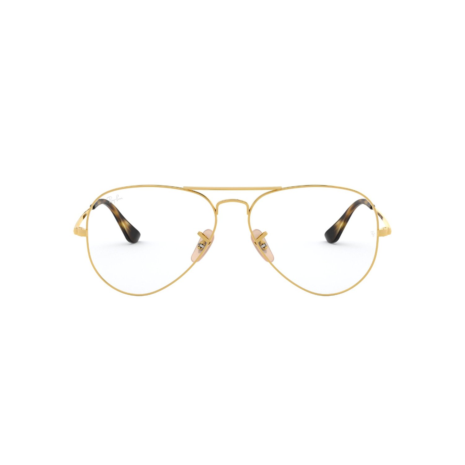 RAY BAN Lentes Opticos Aviator Dorado falabella