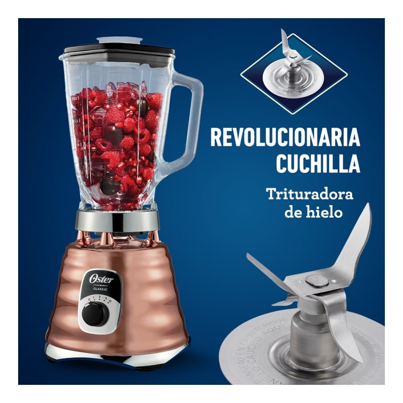 Licuadora clasica Oster cobre ergonomica 3 velocidades BLST4128 Sodimac Chile
