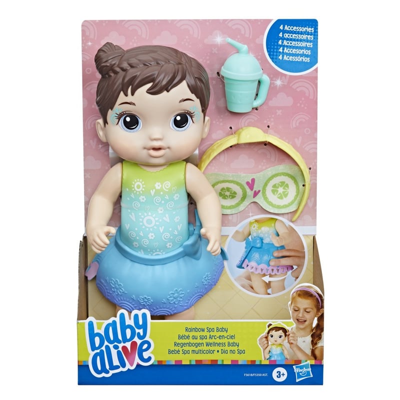 MUNECA BABY ALIVE BEBE SPA MULTICOLOR CASTANA
