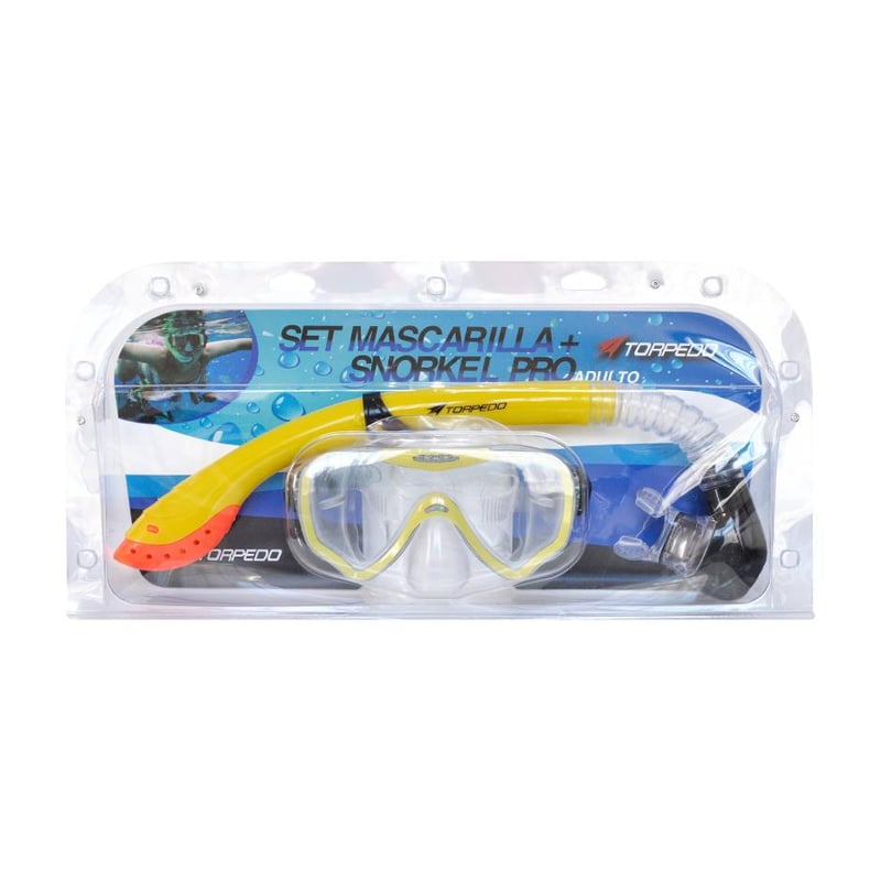 TORPEDO SET SNORKEL TORPEDO PRO ADULTO AM FLUOR