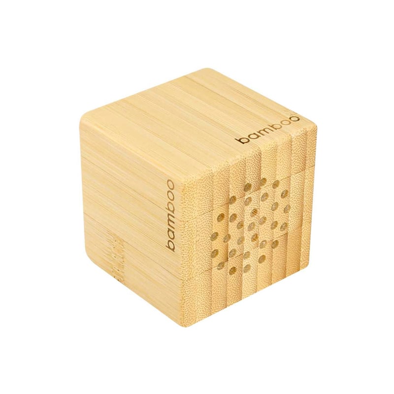 GENERICO - Parlante Bambú Con USB y Jack 3.5 MM Ecológico