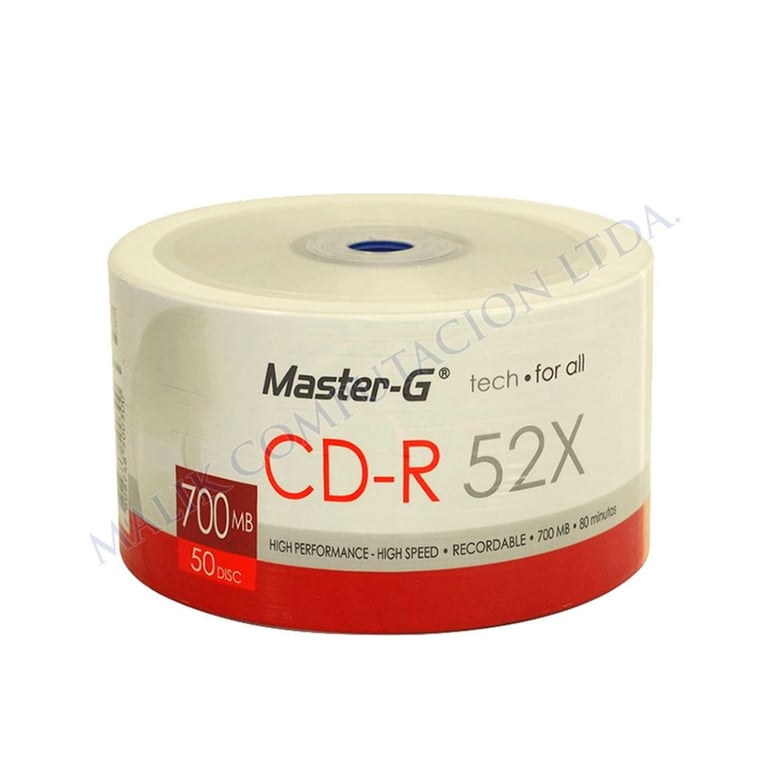 MASTER G Pack 50 Cd-R Master-G 52X 700Mb Con Logo | falabella.com