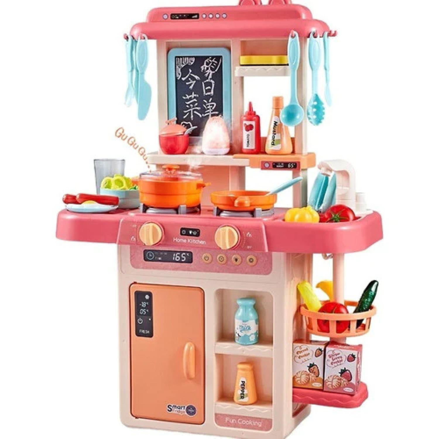 GENERICO Juguete Set Cocina 42 Piezas Luz Sonido Rosado Infantil 63Cm falabella