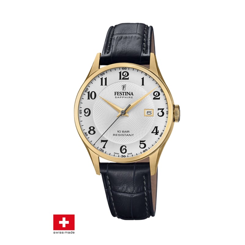 FESTINA SWISS - Reloj F20010/1 Festina Swiss Gris Hombre Swiss Made
