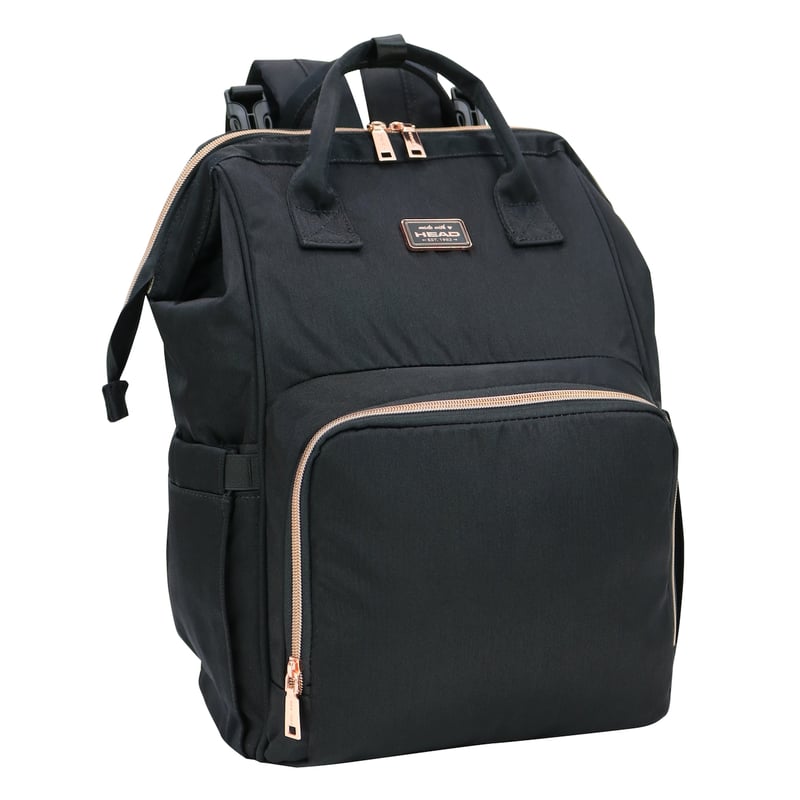 Mochila Bolso Maternal Bumpy Negro Rose Gold Head