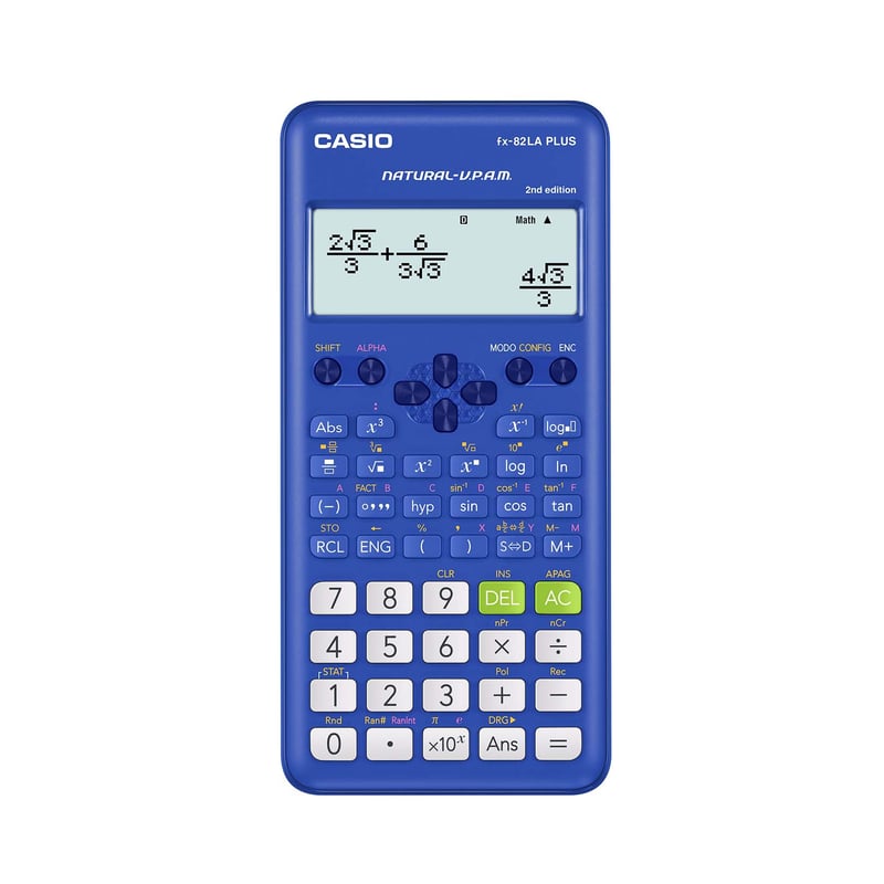 CALCULADORA CIENTIFICA CASIO FX 82LAPLUS BU AZUL