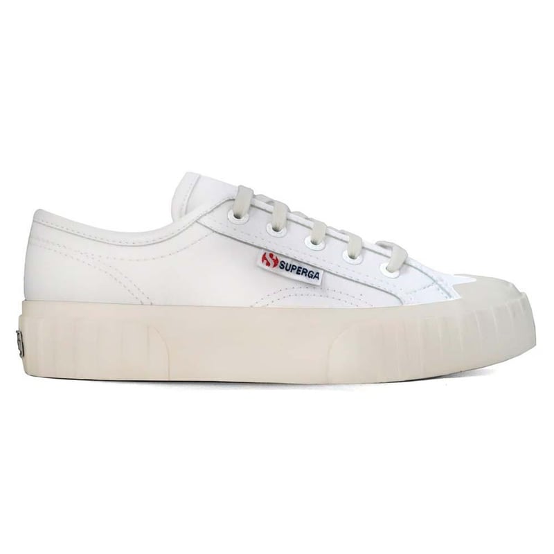 SUPERGA - Zapatilla 2630 Stripe Vegan Faux White White SUPERGA