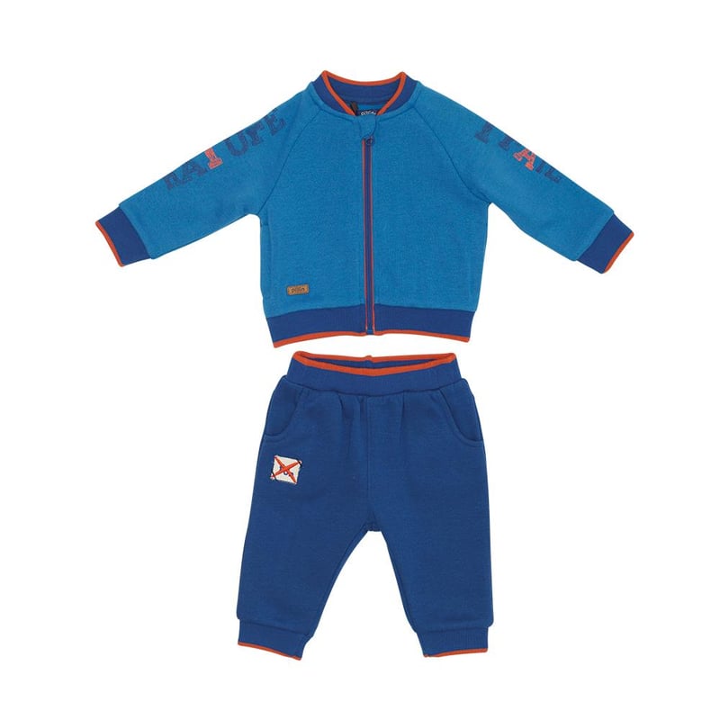 Buzo Bebe Nino Con Poleron Azul Pillin PILLIN