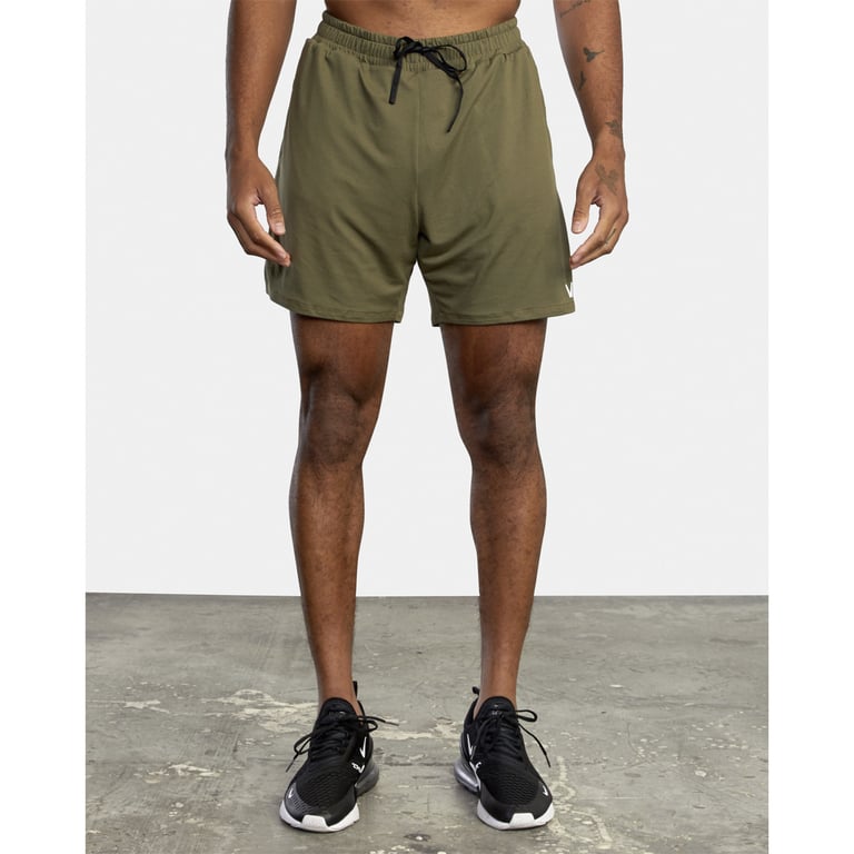 RVCA Short Deportivo Hombre Vent Running 15 Verde RVCA falabella