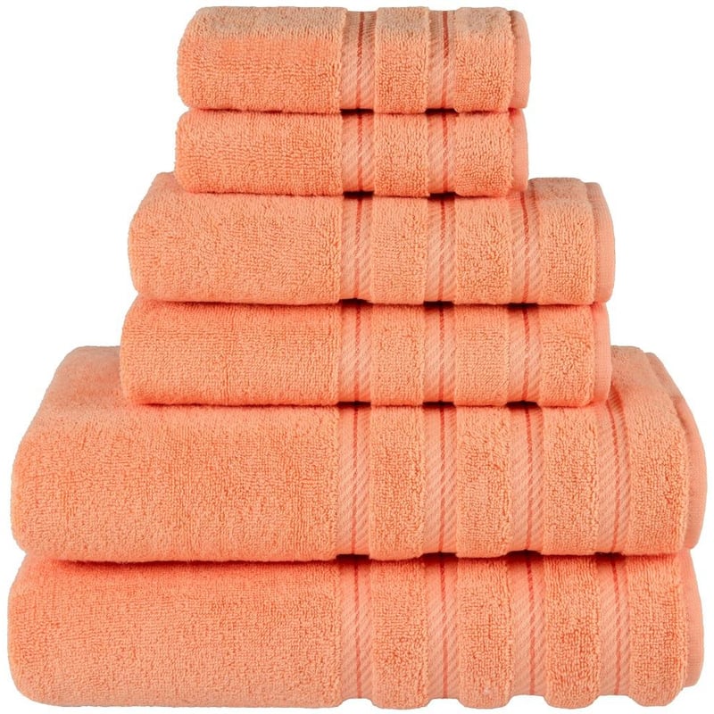 Set Di 8 Asciugamani Da Bagno Turco – Colore Sahara Sun, Morbidi E Ad Asciugatura Rapida - 5
