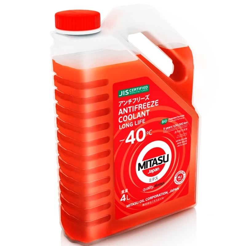 MITASU - Coolant Refrigerante Anticongelante Rojo 4L