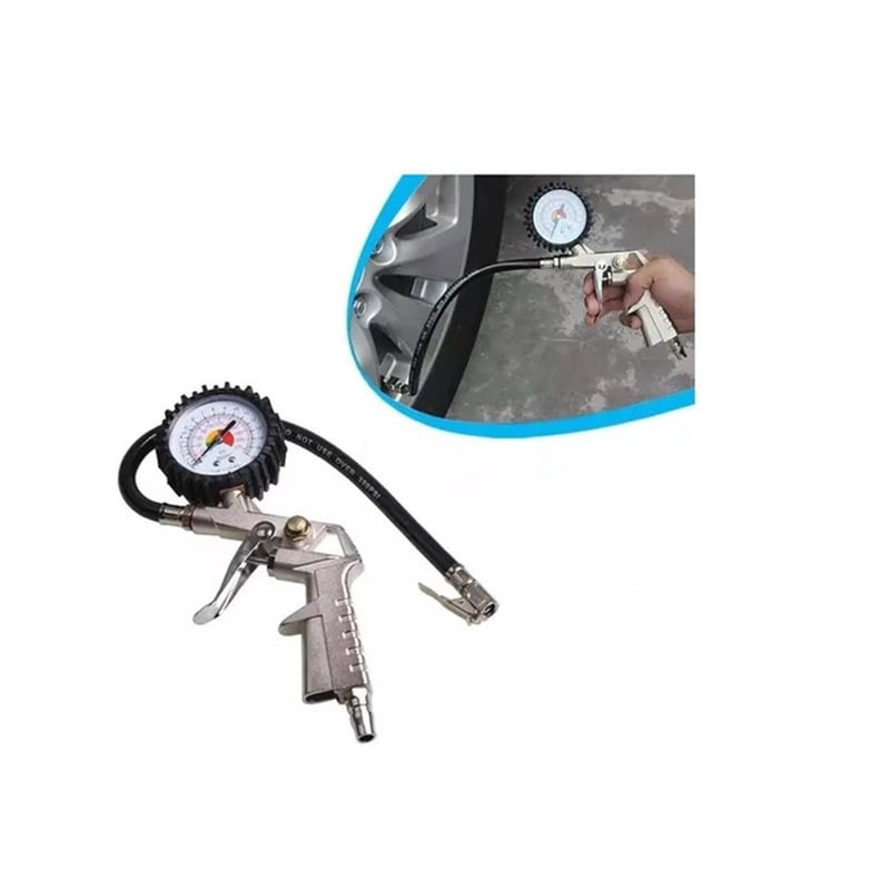 Presion Neumaticos Coche Pistola Inflar Con Manómetro - Tomisa ...
