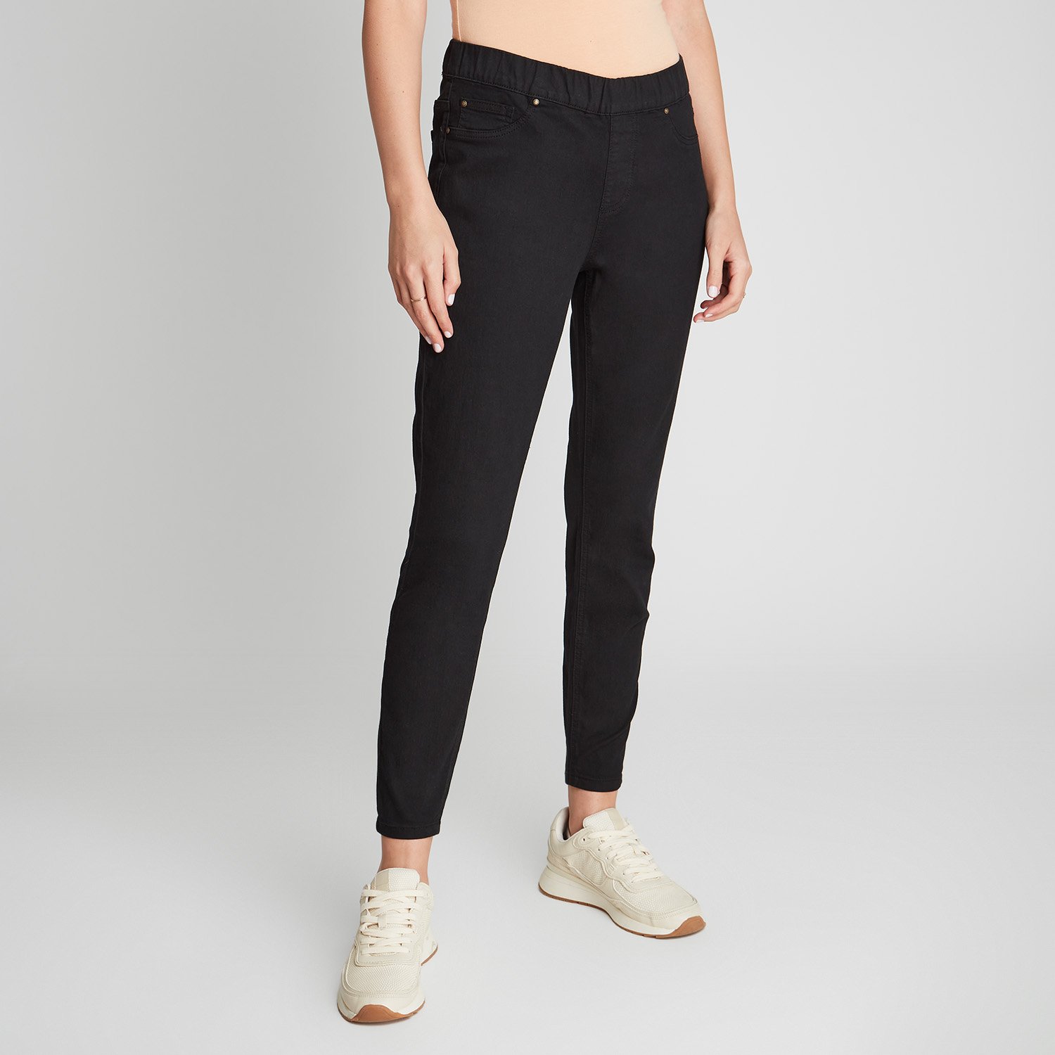 Jeans con pretina elasticada hotsell