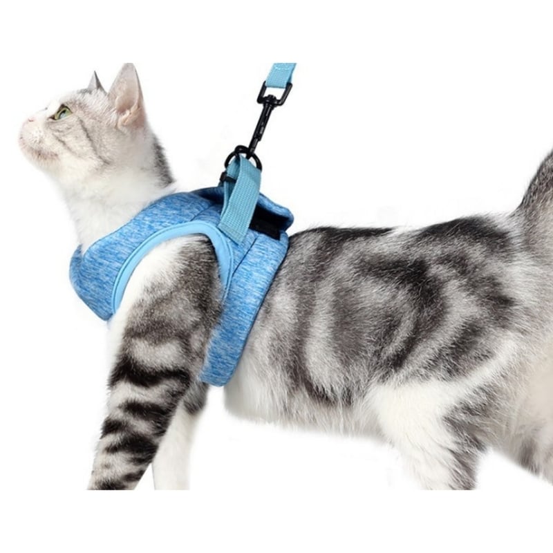 Arnés Para Gatos Flamingo Elza - Con Correa Incluida, Ajustable, Disponible En Tres Tallas Y Dos Colores