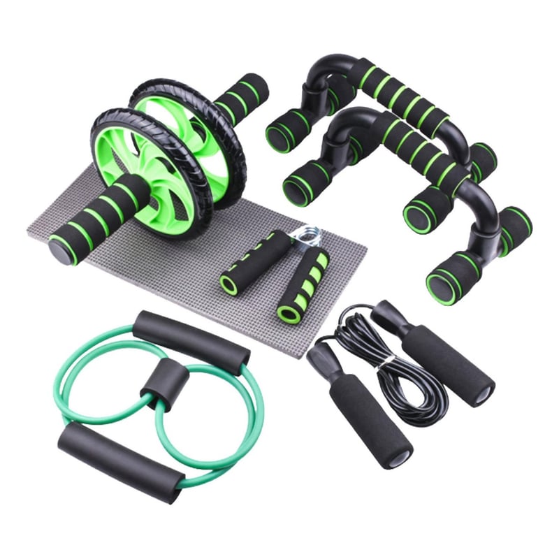 LHOTSE - Set Deportivo 7 en 1 Rueda Abdominal Cuerda Lhotse Fit