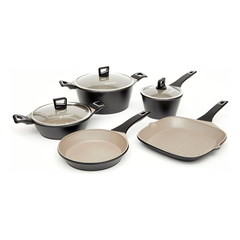SIMPLIT - Batería de Cocina Antiadherente Classic 8 Piezas Simplit