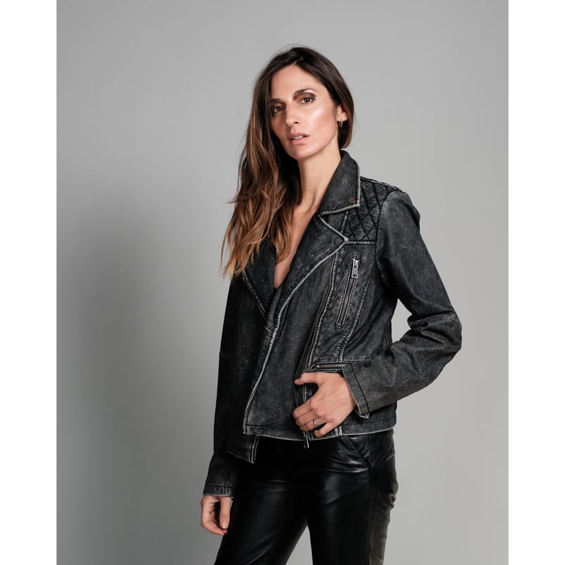 Chaqueta Biker Cuero