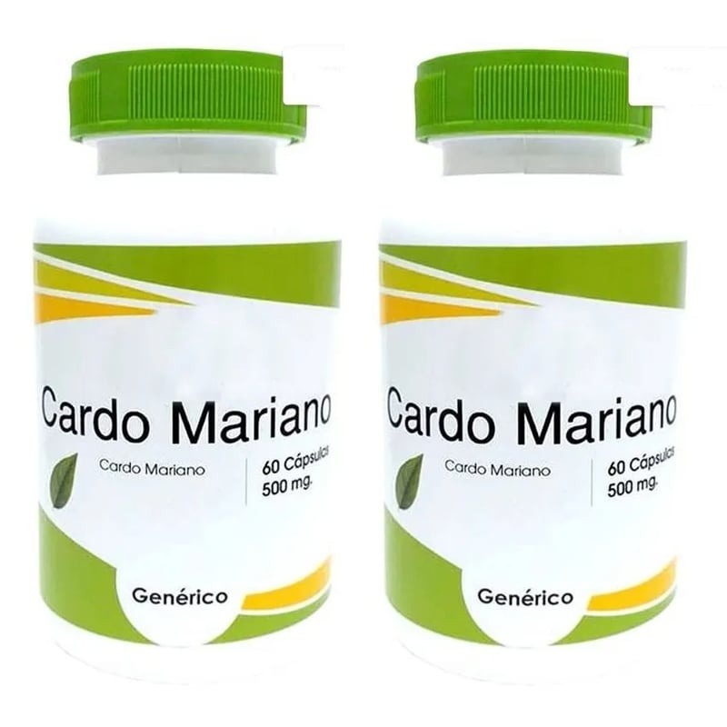 GENERICO - Pack 2 Cardo Mariano Nh 2 Frascos 2x60 Capsulas