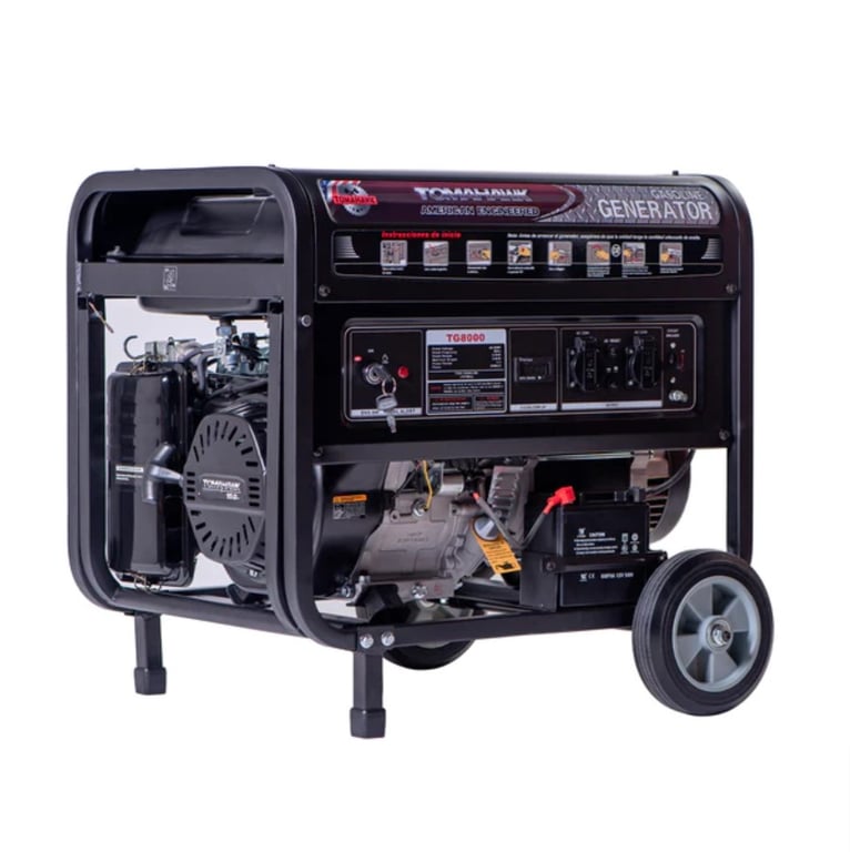 TOMAHAWK POWER Generador 8Kva Tomahawk Power TG8000E PARTIDA ELÉCTRICA ...