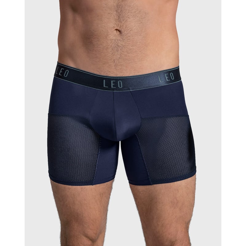 LEO Ropa Interior Masculina 033272N Boxer Deportivo Azul | falabella.com