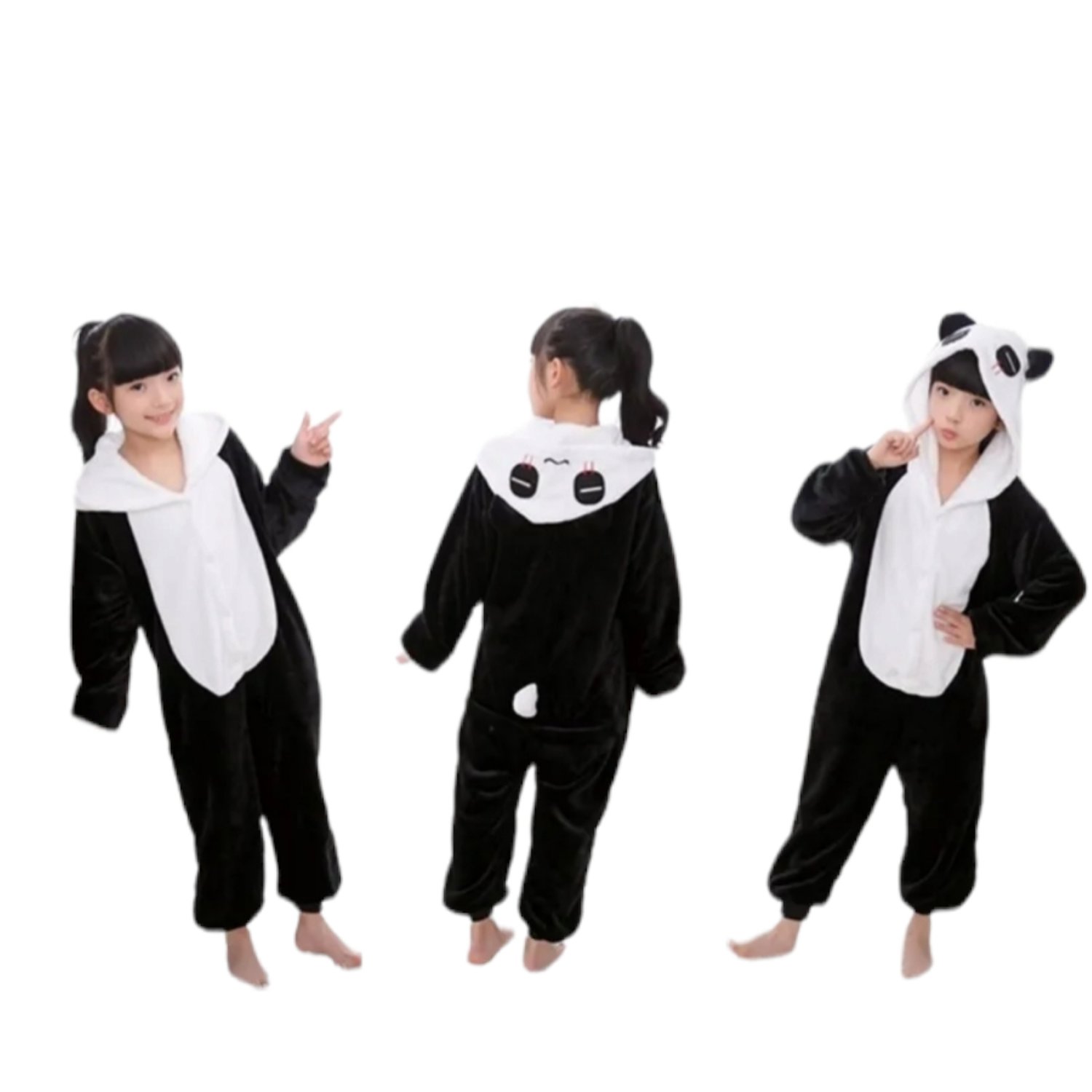 GENERICO Pijama Enterito Polar Nino Oso Panda falabella
