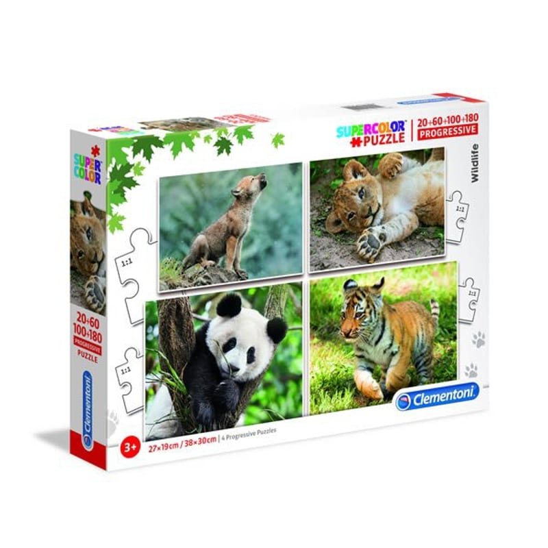 CLEMENTONI Puzzles 20 A 180 piezas Vida Salvaje | falabella.com