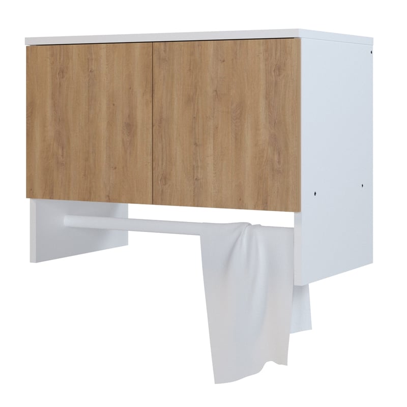 Sgabello Alexandra House Living Rosso - In Poliuretano, Metallo E Truciolato, 47 X 27 X 33 Cm
