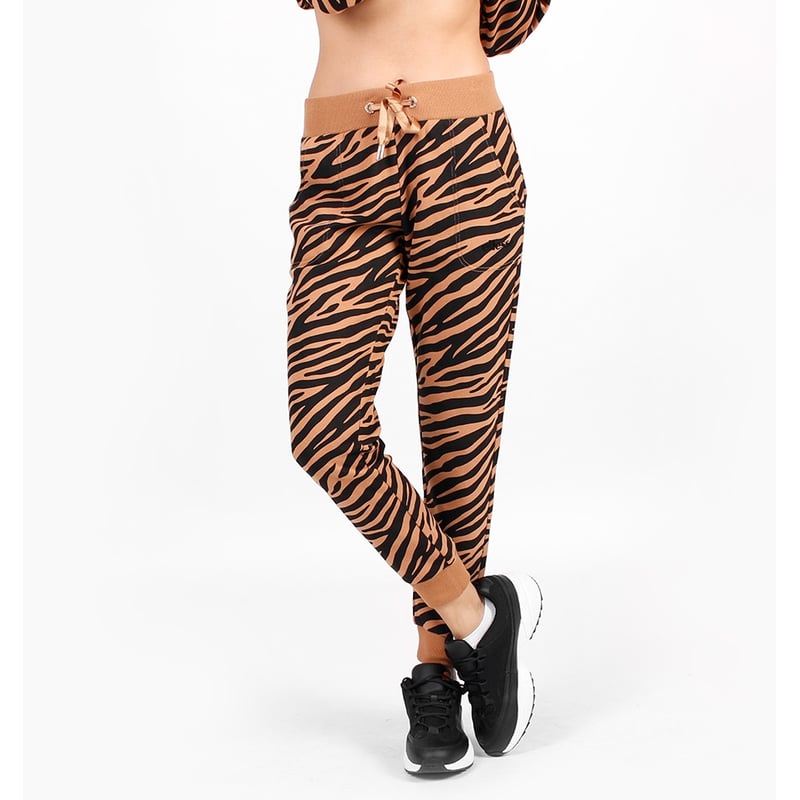 ELLESSE - PANTALON DEPORTIVO MUJER ELLESSE BELEN ANIMAL PRINT CAFÉ