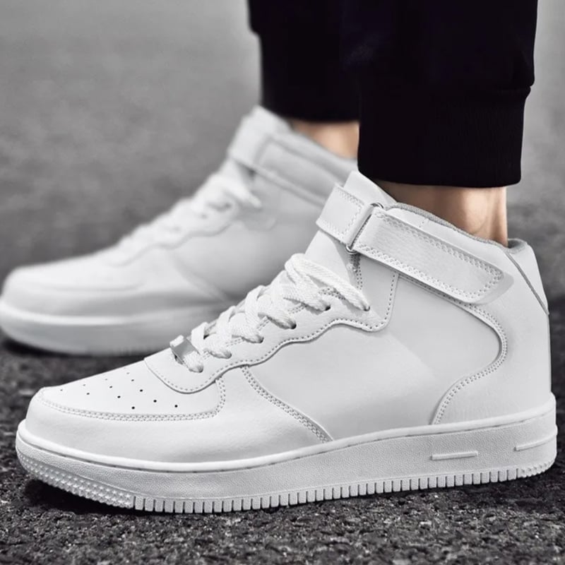 Zapatillas blancas con caña hotsell