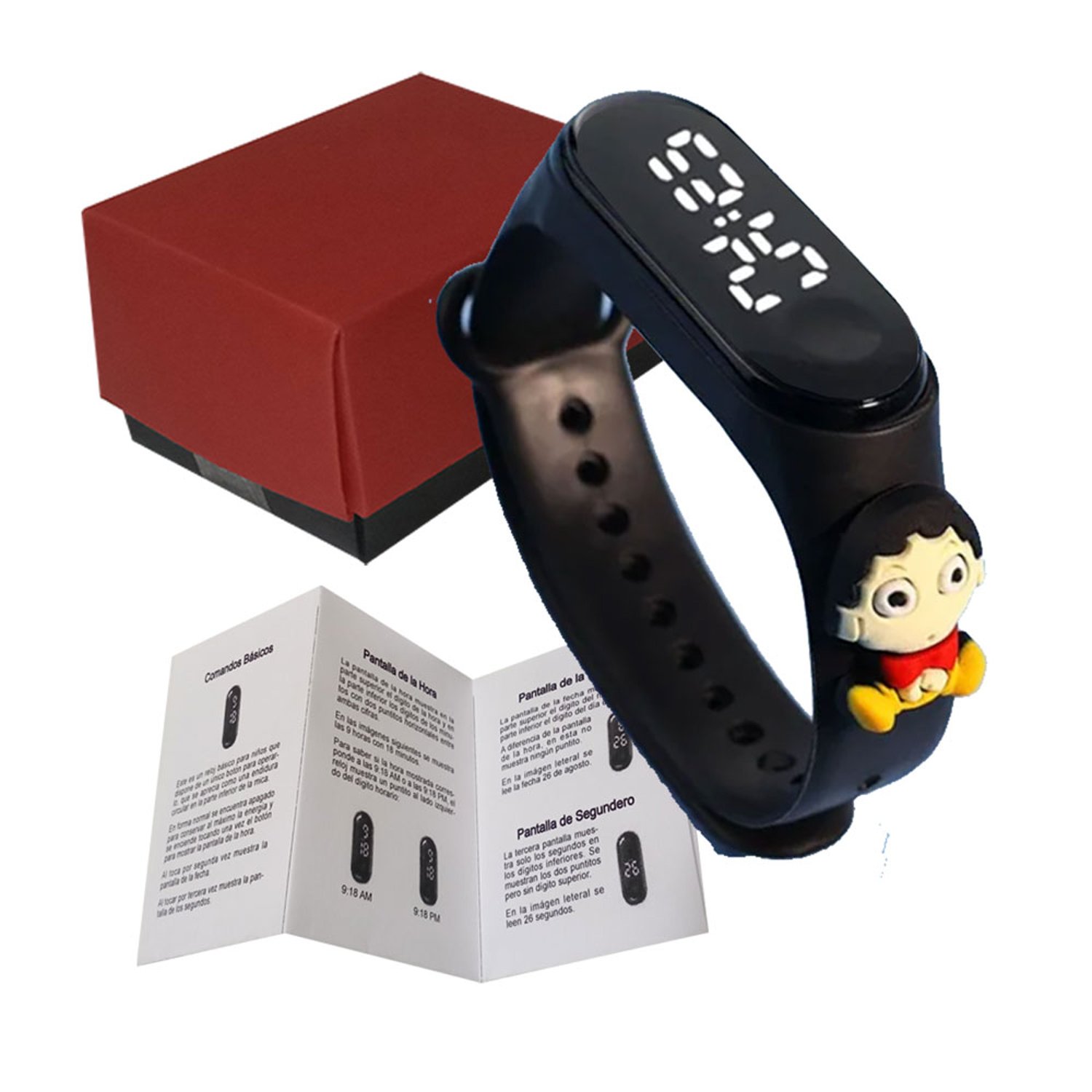 GENERICO Reloj Digital Infantil con Figuras Reloj Nino Nina falabella