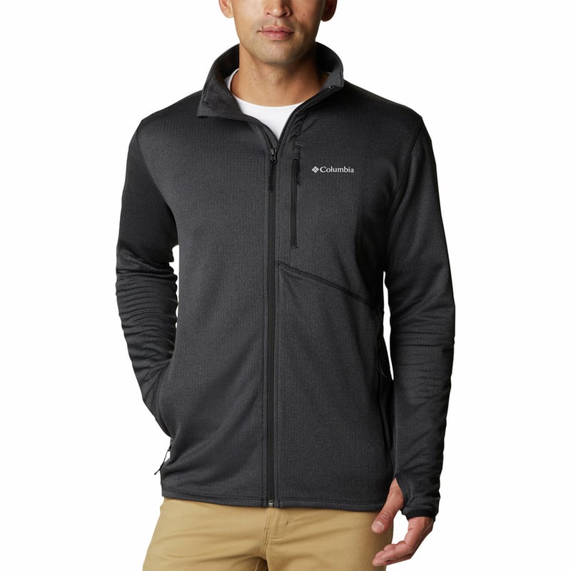 Columbia Park View Fleece Half Zip Black Heather, Pull Polaire Homme