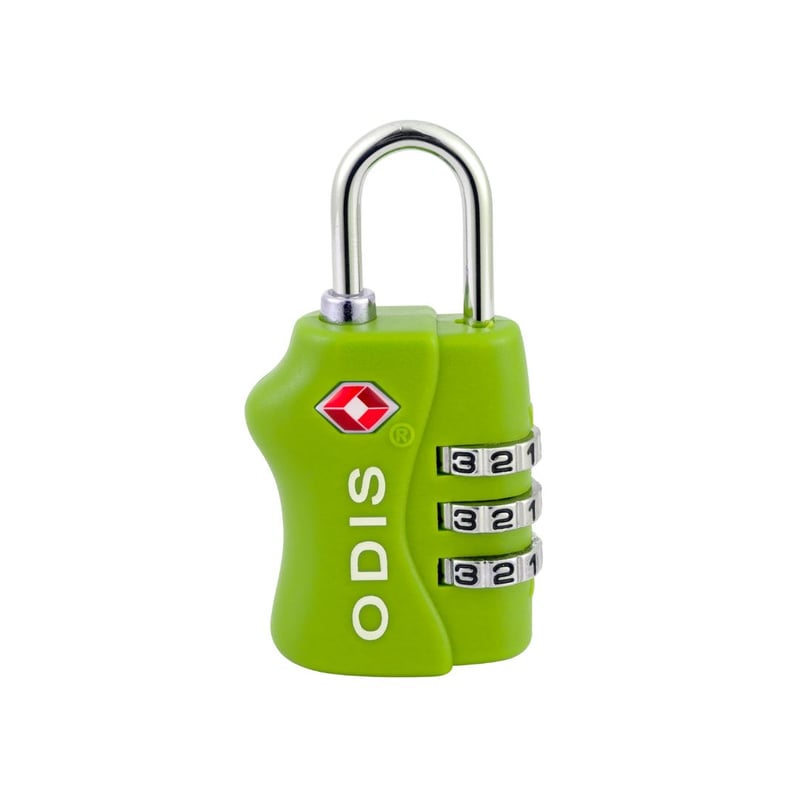 ODIS - Candado Odis TSA Maleta Viaje 33mm Combinación - Verde