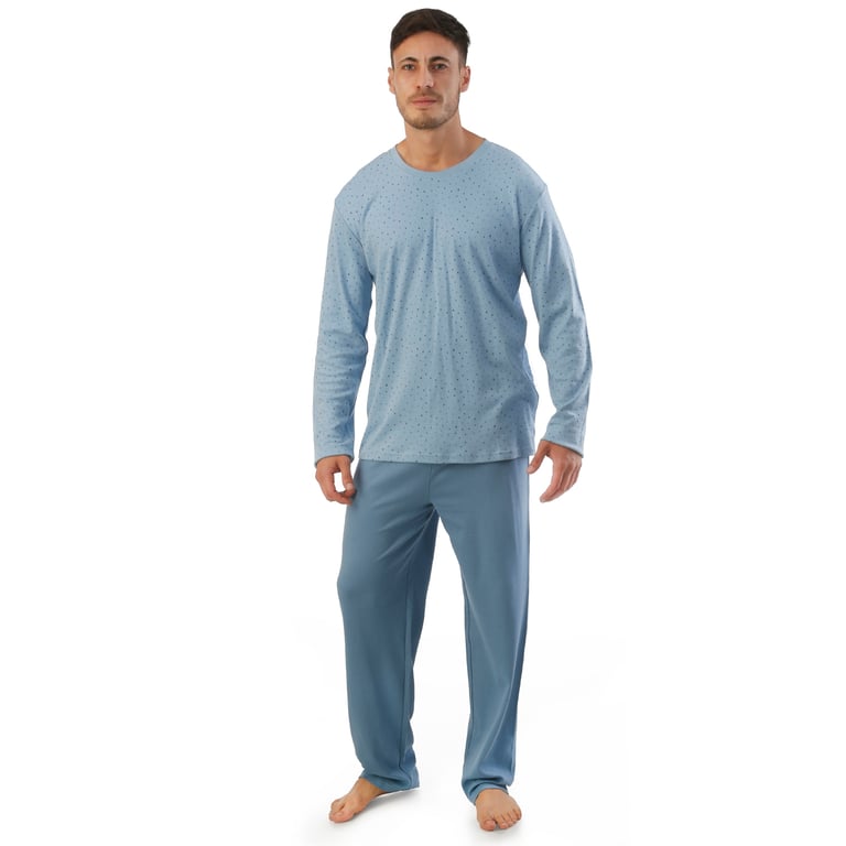 Pijama Hombre Clasico B Celeste S
