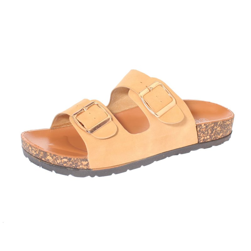 VIA FRANCA - Sandalia Casual Para Mujer Color Beige