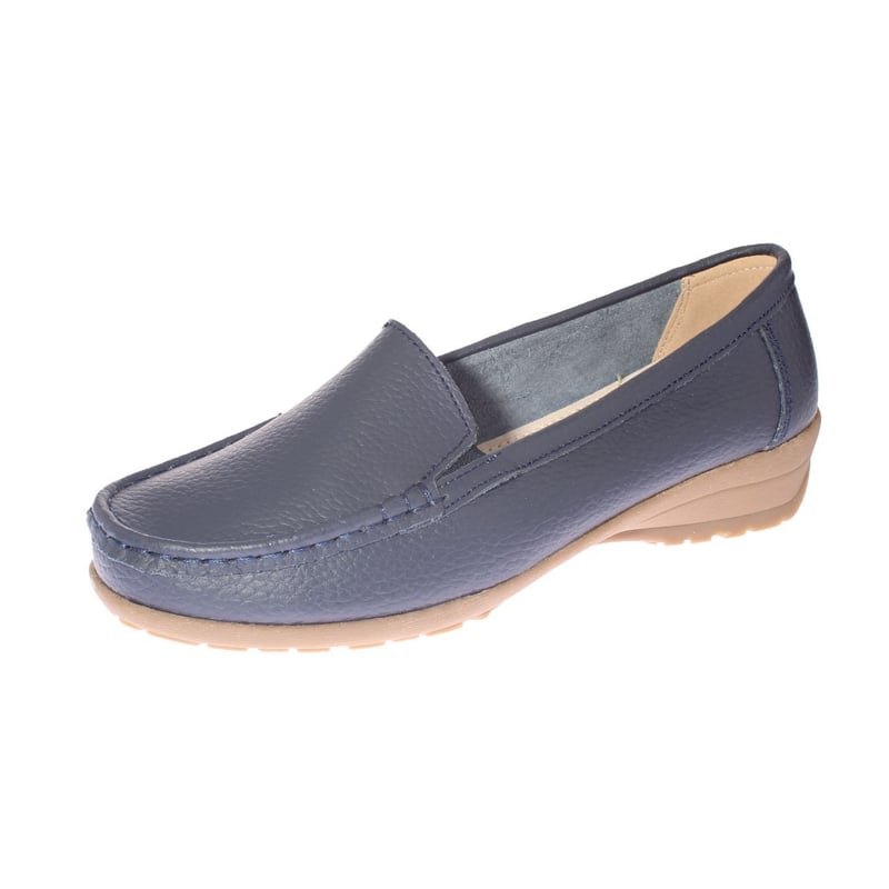 VIA FRANCA - Mocasin Casual Para Mujer Color Navy