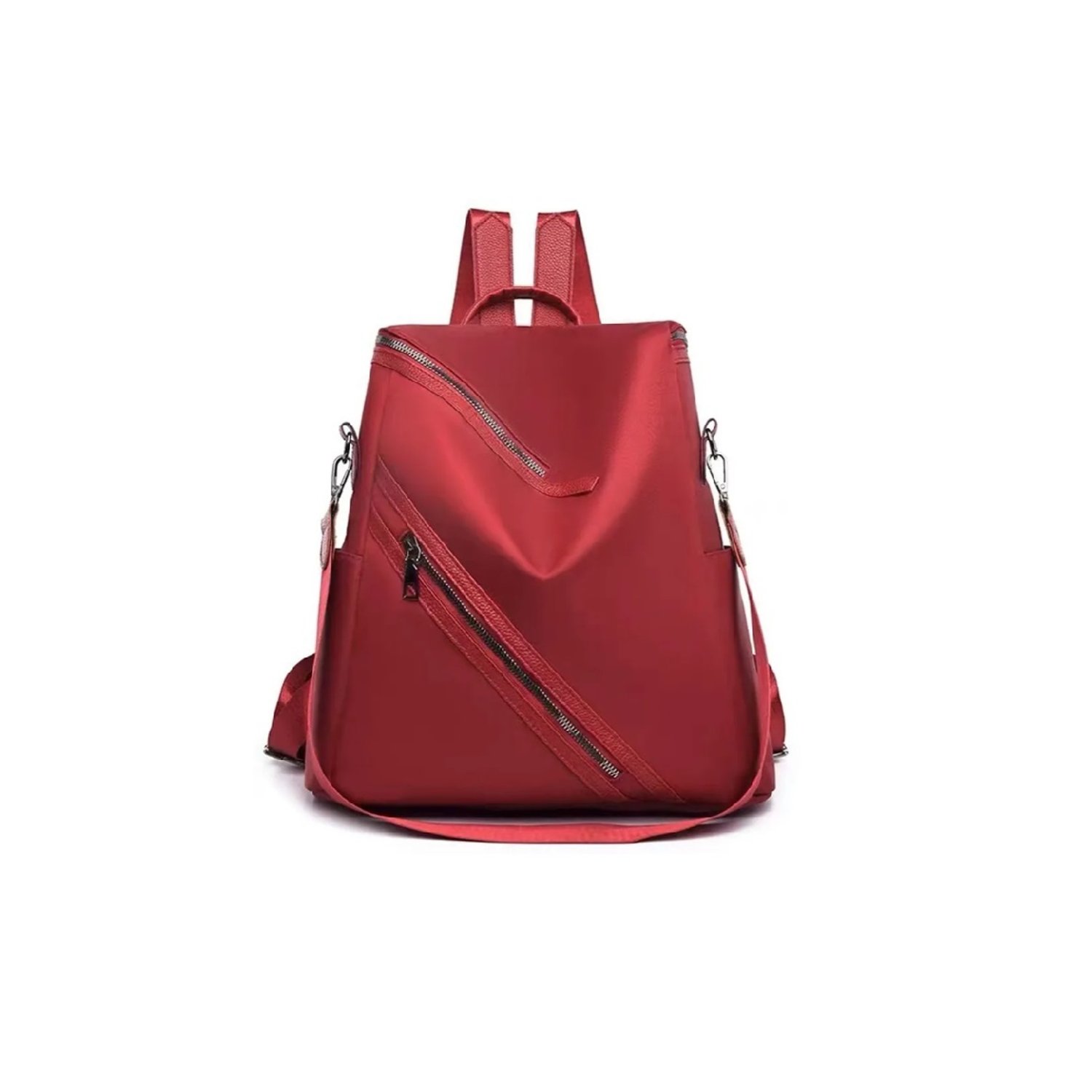 GENERICO Mochila Multi De Nylon Impermeable Y Antirrobo Para Mujer Rojo falabella