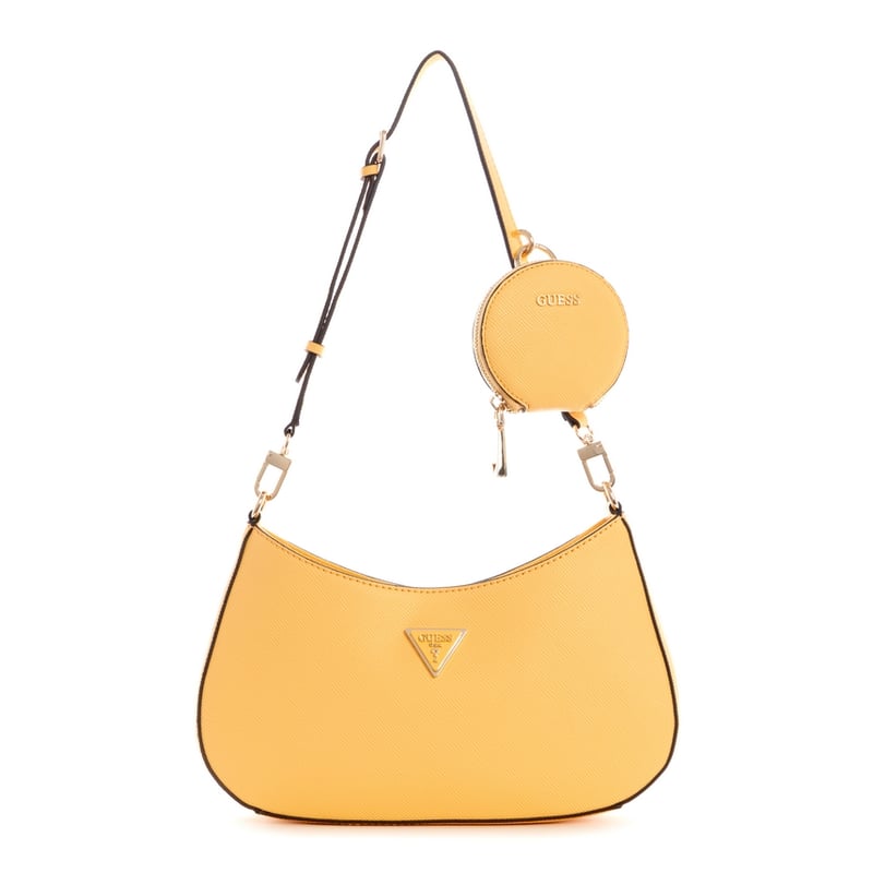 GUESS Cartera Guess Alexie Zip Shoulder Bag Amarillo falabella
