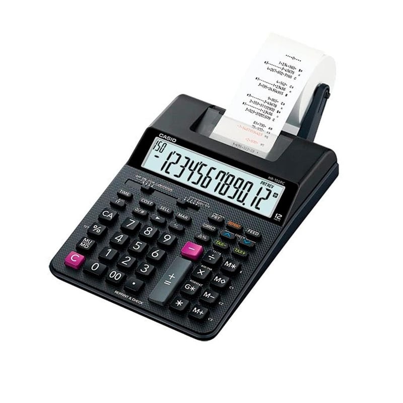 CASIO Calculadora Sumadora con Impresion HR100RC falabella