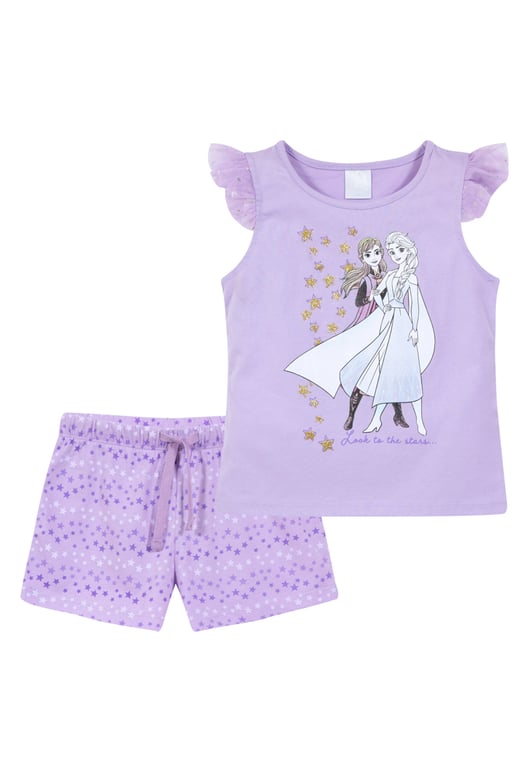 DISNEY Pijama Nina Frozen Anna Elsa Snow Lila Disney falabella