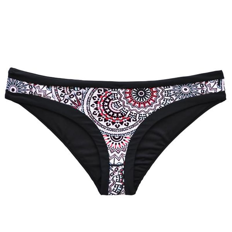 SAMIA Calzón bikini clásico estampado negro SAMIA | falabella.com