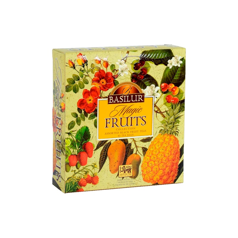 BASILUR - Te Negro Frutal Basilur Magic Fruits Caja 40 Bolsas BASILUR