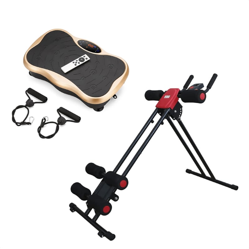 ULTIMATE FITNESS MÁQUINA ABDOMINALES AB CRUNCHER PLATAFORMA VIBRATORIA ...