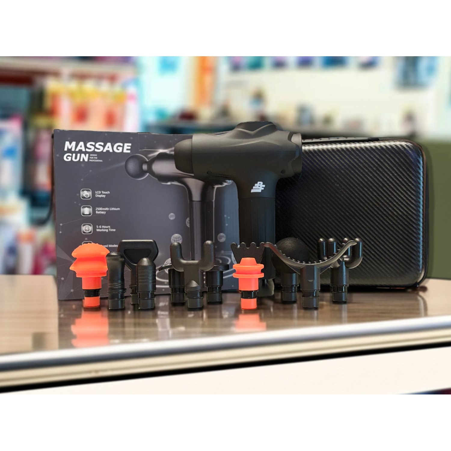 BASKO FITNESS Pistola de Masajes Pro 30 Velocidades Recargable falabella