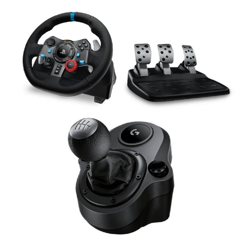 LOGITECH - Volante Logitech G29,Pedalera y Palanca de Cambios PS4/5/PC