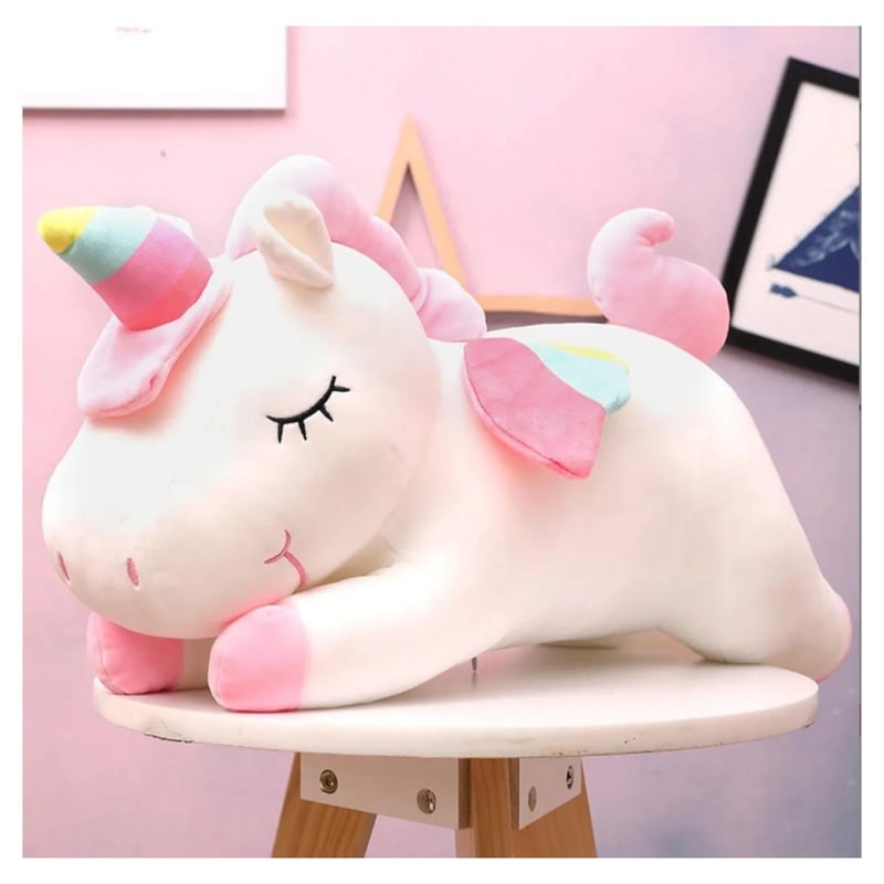 GENERICO Peluche Unicornio Suave Cojin Decoracion 40Cm Blanco falabella
