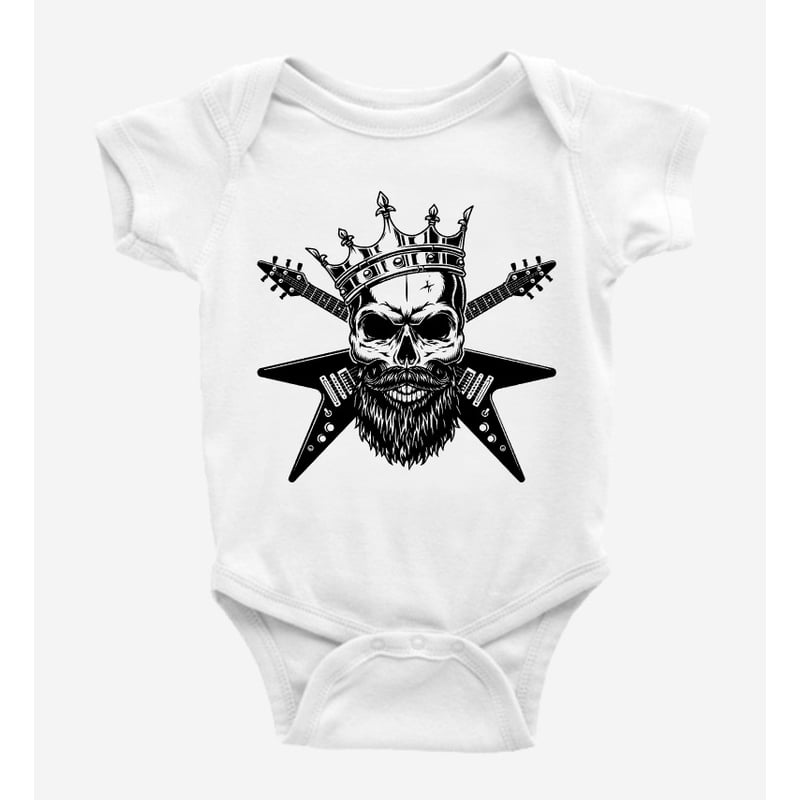 Body Bebe Rockero Vikingo Rock Infinity Guitarras Metal