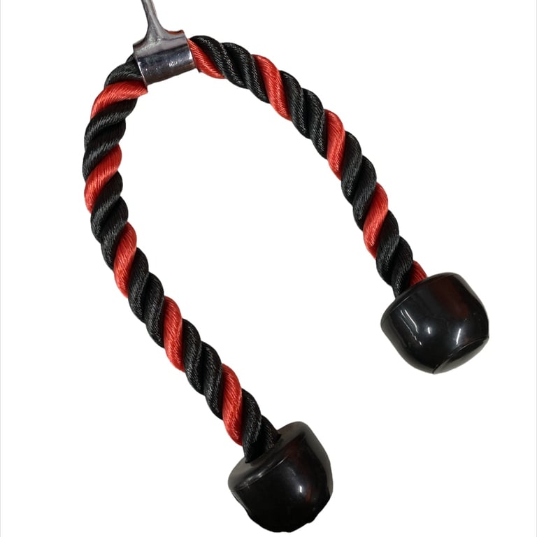 Corde De Traction Fitness Pour Triceps/biceps - Longueur Réglable 70/80/90cm - Nylon - Neuf