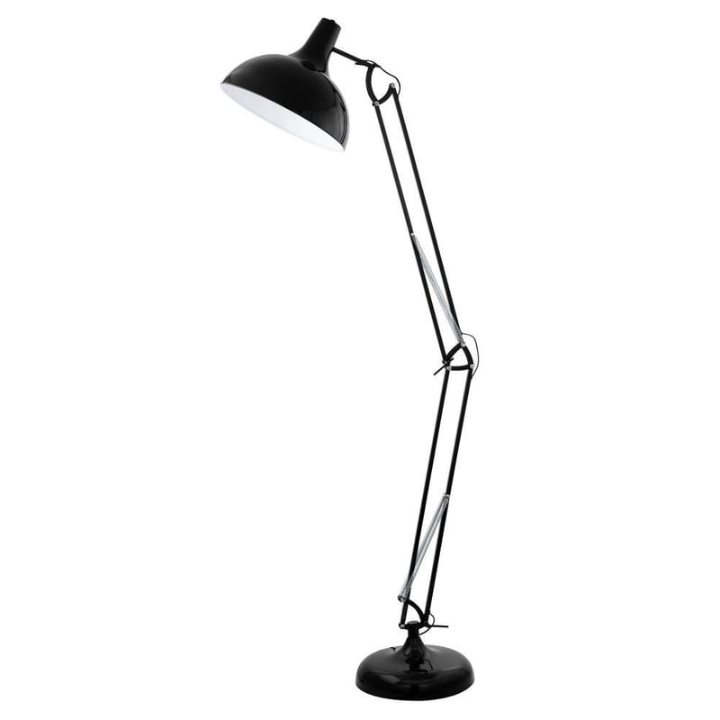 Lámpara De Pie EGLO SABALETE - Negro Y Blanco, 155.5 Cm, Con Interruptor De Pedal