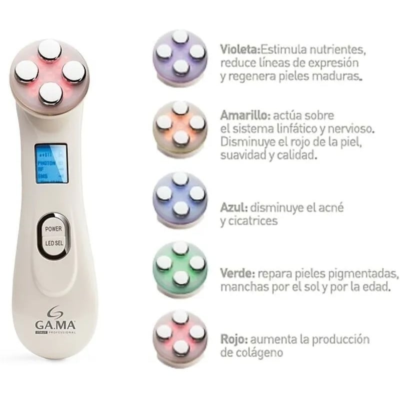 Masajeador facial gama led ultrasónico hotsell